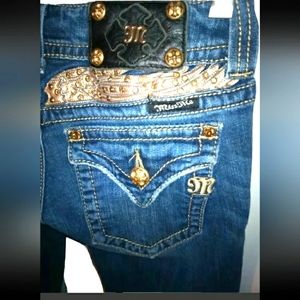 Womens 26 (W26xL31.5) Miss Me JP5011-2 BOOT Denim Blue Jean. Color:DARK 10